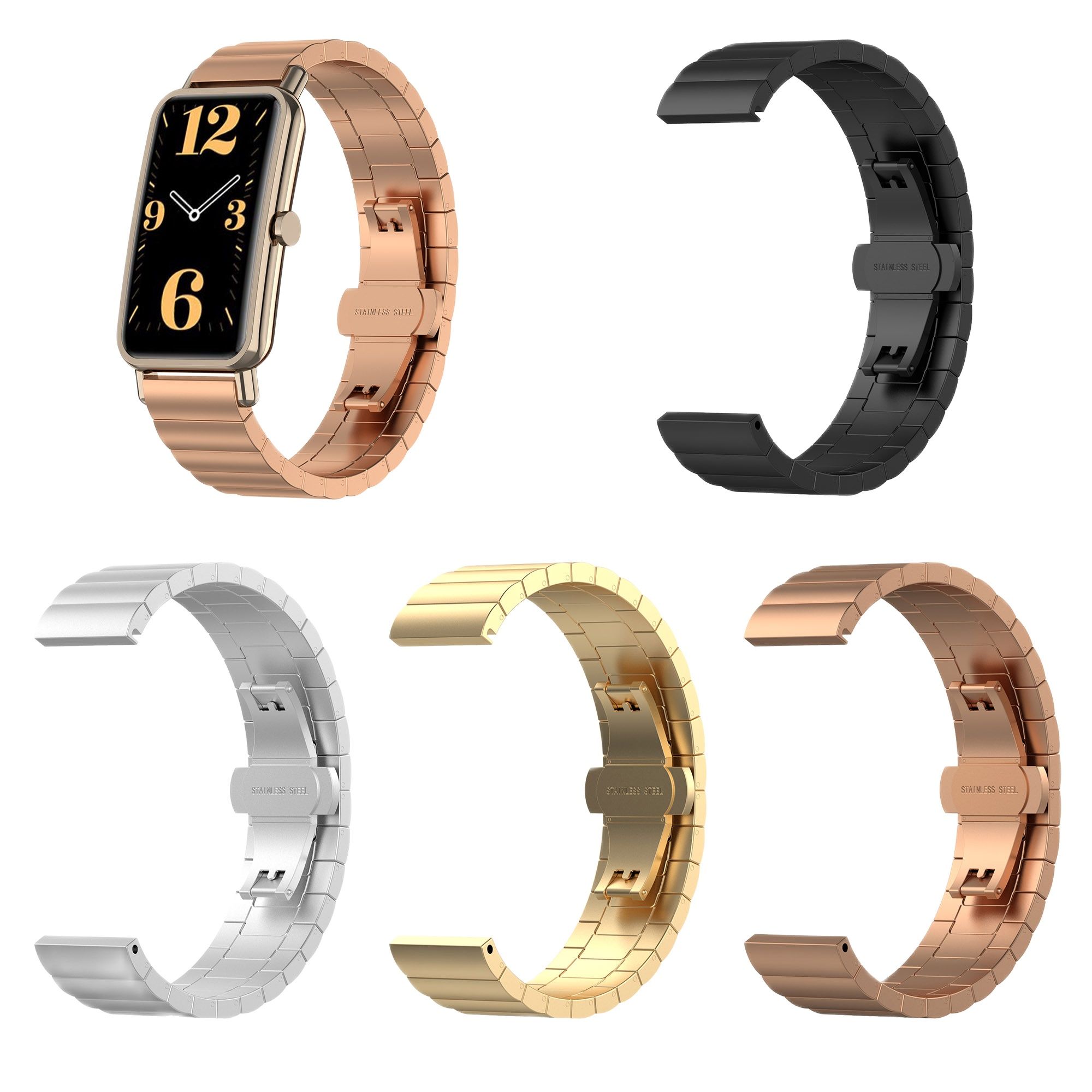 Timex Watches Smartwatch - Opaska ze stali nierdzewnej 16 mm