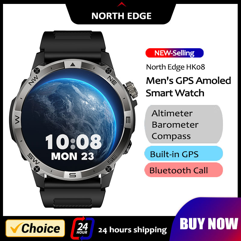 Altimeter Compass Watch - NORTH EDGE GPS sportowy inteligentny zegarek