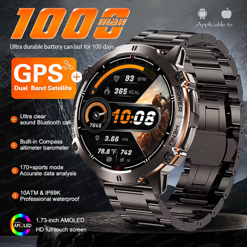 Altimeter Compass Watch - NOWY ZEGAREK INTELIGENTNY TANK X3 Military