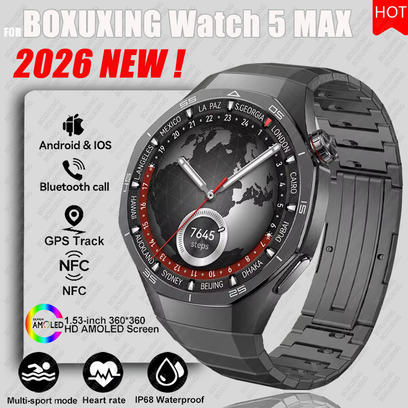 Smartwatch Watches For Women With Gps - Nowy smartwatch BOXUXING Watch 5 MAX