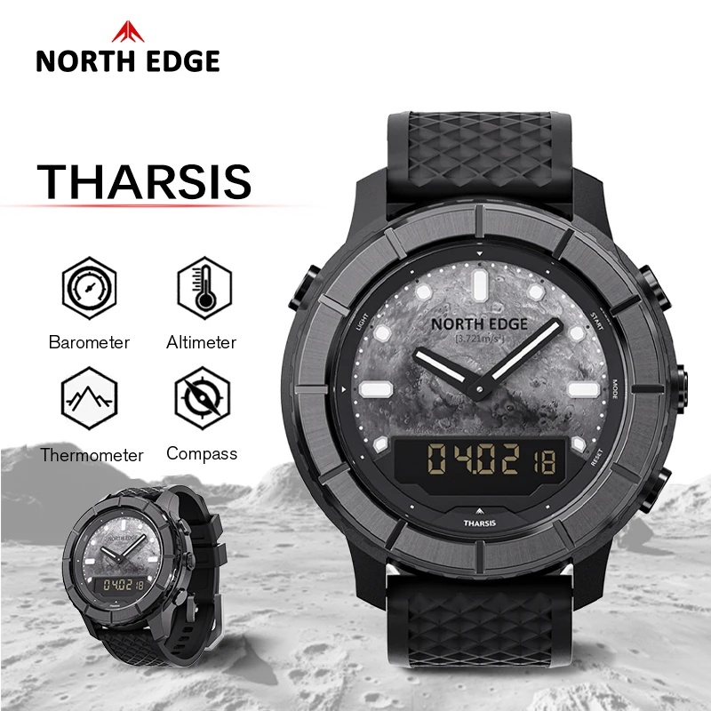 Altimeter Compass Watch - NORTH EDGE THARSIS – męski zegarek