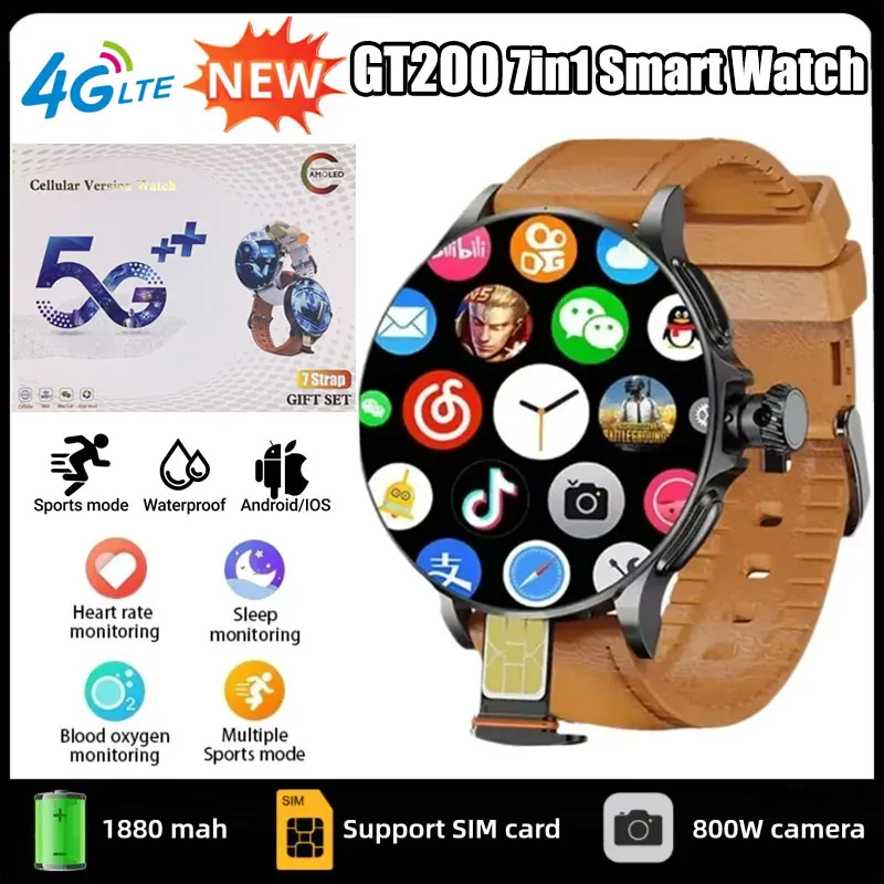 Smartwatch Watches For Women With Gps - GT200 – inteligentny zegarek 5G, ekran