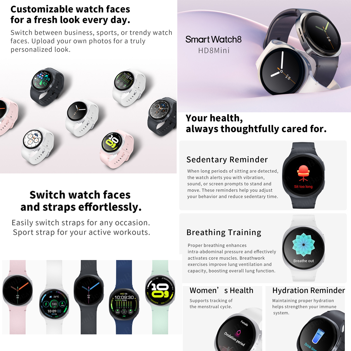 Nowe smartwatche 2026 8 Mini G – Smartwatch Watches For Women With Gps recenzja i cena