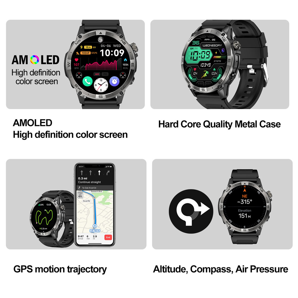 NORTH EDGE GPS sportowy inteli – Altimeter Compass Watch recenzja i cena