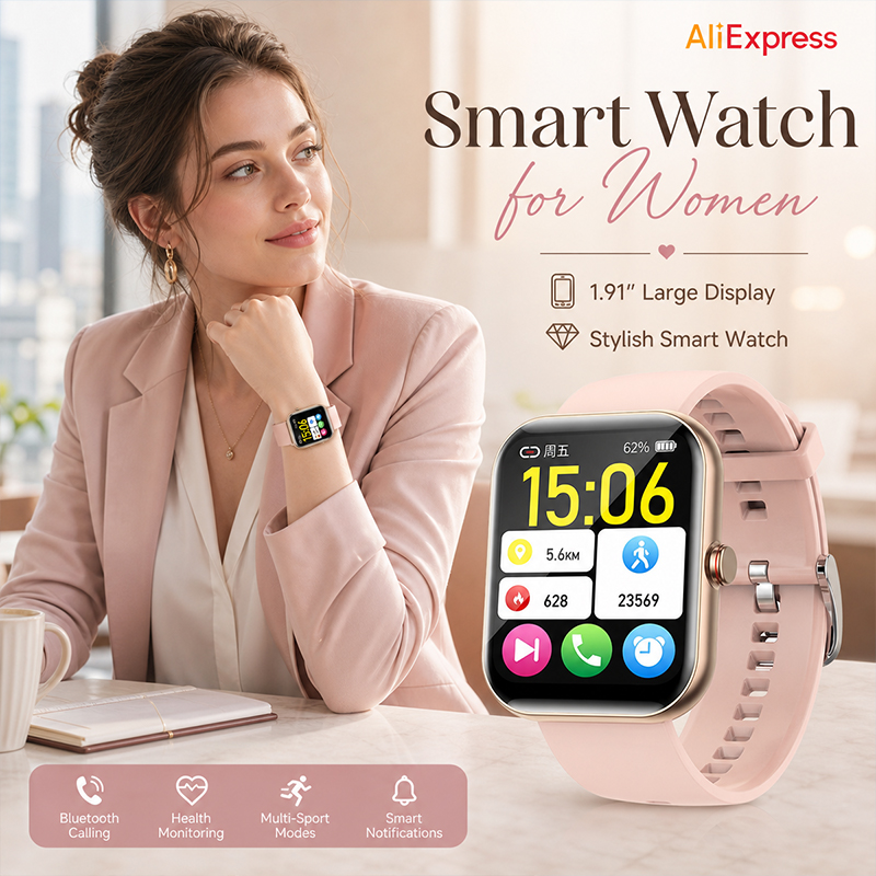 Damski Smartwatch z Funkcją Ro – Watches Ladies Smartwatch recenzja i cena